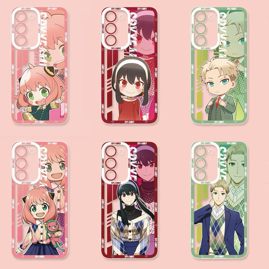 apan Cartoon SPY Family | Cute & Anime Style 6 Styles - Phone Case Samsung Galaxy S26 S25 S24 S23 S22 S21 FE Ultra Edge