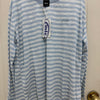 Korean Fashion Emis Style Long-sleeved Sun Protection T-Shirt Series | White Blue Stripe - Kawaii Fashion Items