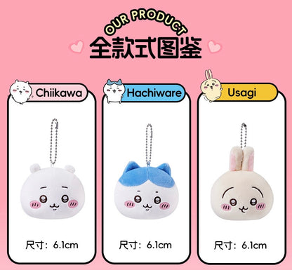 ChiiKawa X Miniso | ChiiKawa Hachiware Usagi Big Head Keychain - Kawaii items Room Decoration doll
