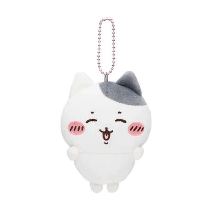 Japan ChiiKawa Halloween | Hachiware with Neko Cat Kitten - Mini Plush Doll Keychain