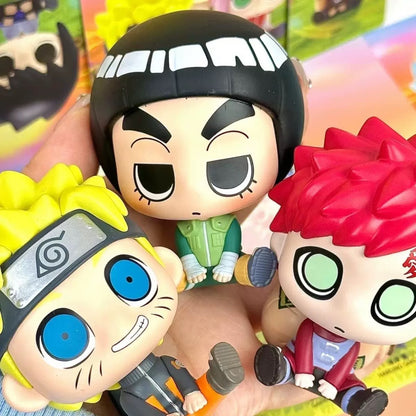 Miniso X Naruto Ninja Mini Sitting Part 1 Series Limited Edition | Naruto Shippuuden Naruto Sasuke Sakura Kakashi Gaara Lee -  Figure Keychain Collectable Toys Mystery Blind Box