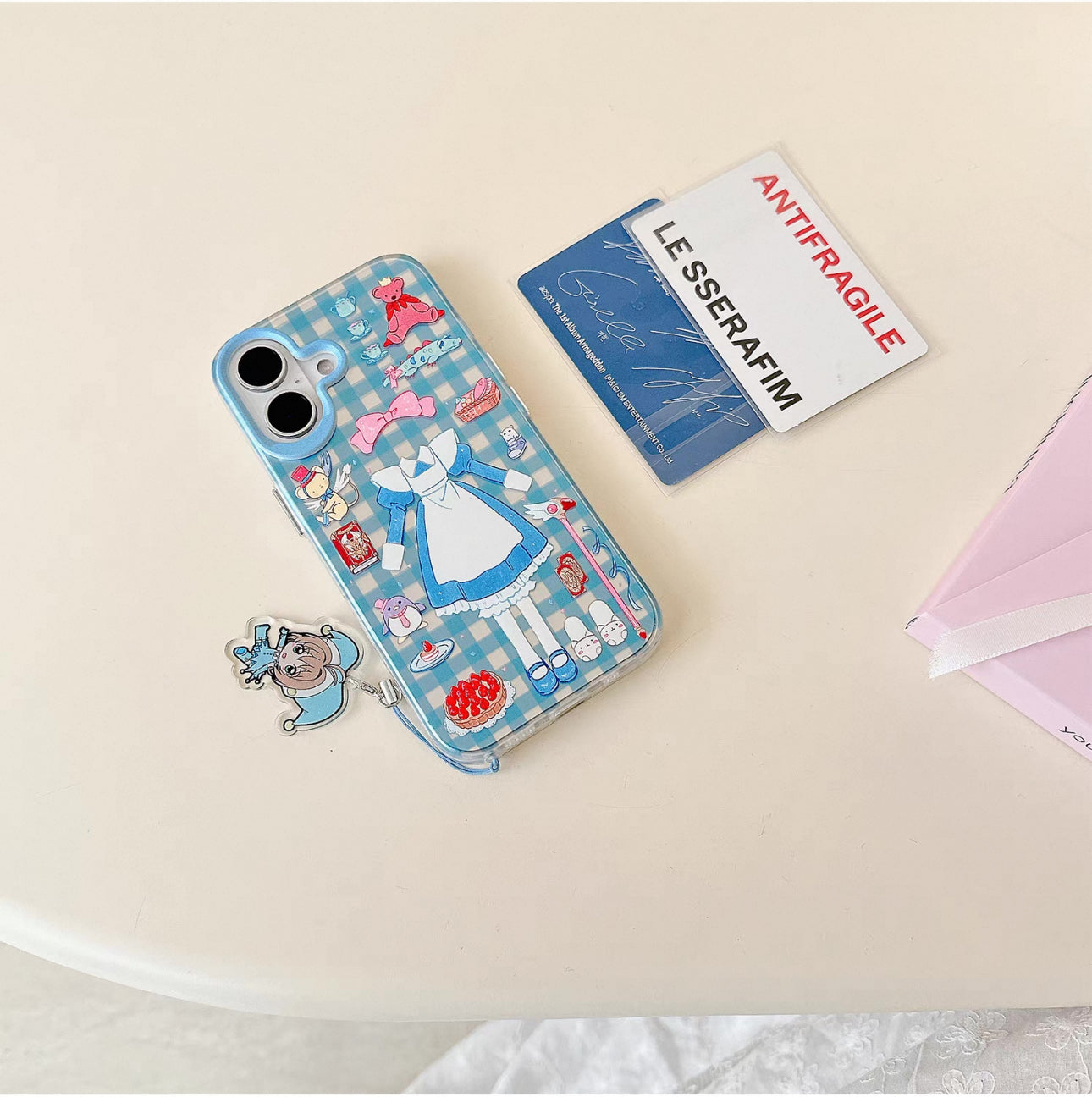 CardCaptorSakura Outfits Case | Combat Suit Uniform Blue Dress - iPhone Case 7 8 PLUS SE2 XS XR X 11 12 13 14 15 16 Pro Promax 12mini 13mini KawaiiGiftLand