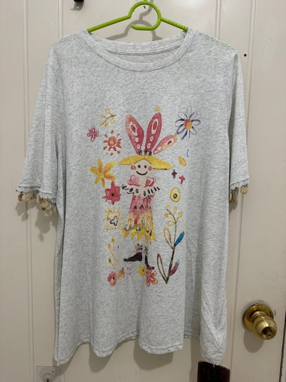 Japanese Cute Style T-Shirt Series | Mori Forest Flower Girl Cool Feel Tee - Kawaii Fashion Items