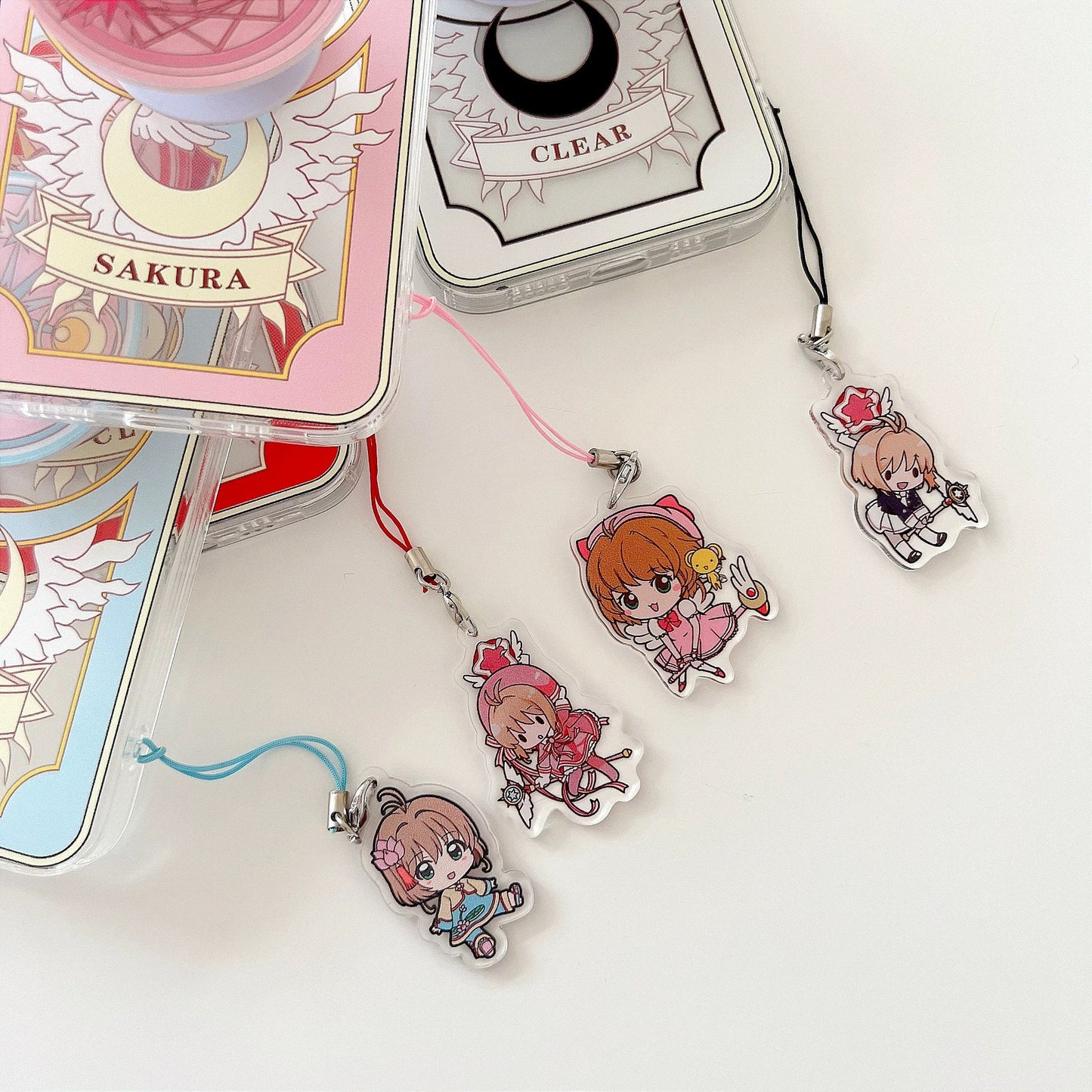 CardCaptorSakura Sakura Clean Card | Black Clear & Clown - iPhone Case XS XR 11 12 13 14 15 16 Pro Promax KawaiiGiftLand
