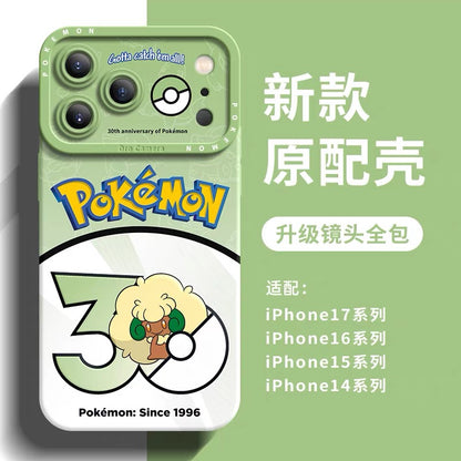 Japanese Cartoon Pokemon Silicone Case Pokemon 30 Anniversary Version Part19 | Jirachi Togekiss Luxray Deoxys Magnezone Rotom Whimsicott Minccino 8 Styles - Phone Case Samsung Galaxy S26 S25 S24 S23 FE Ultra Edge