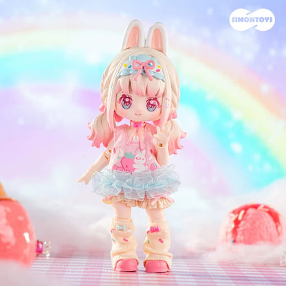 Simon Toys Nyzaii Sweet Imagination 1/12 ob11 11cm BJD Doll Ball Joint Doll - Collectible Toys Mystery Blind B