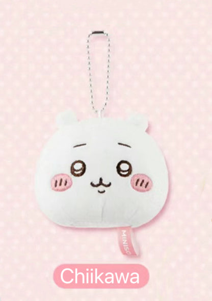 ChiiKawa X Miniso | ChiiKawa Hachiware Usagi Big Head Keychain - Kawaii items Room Decoration doll