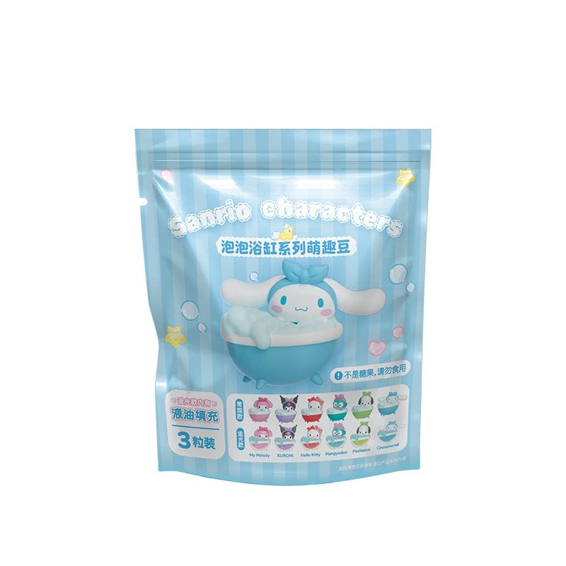 Sanrio Characters Sweet Bathing Time with Blister Mini Series | Hello Kitty Kuromi Cinnamoroll Pompompurin Pochacco Hangyodon - Kawaii Collectable Toys Toy Collection