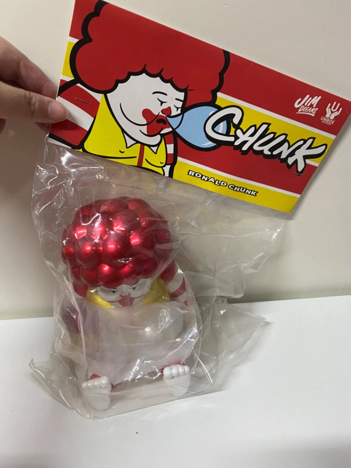 Unbox Jim Dreams Fast Food Chunk Metal Colour Limited edition super rare