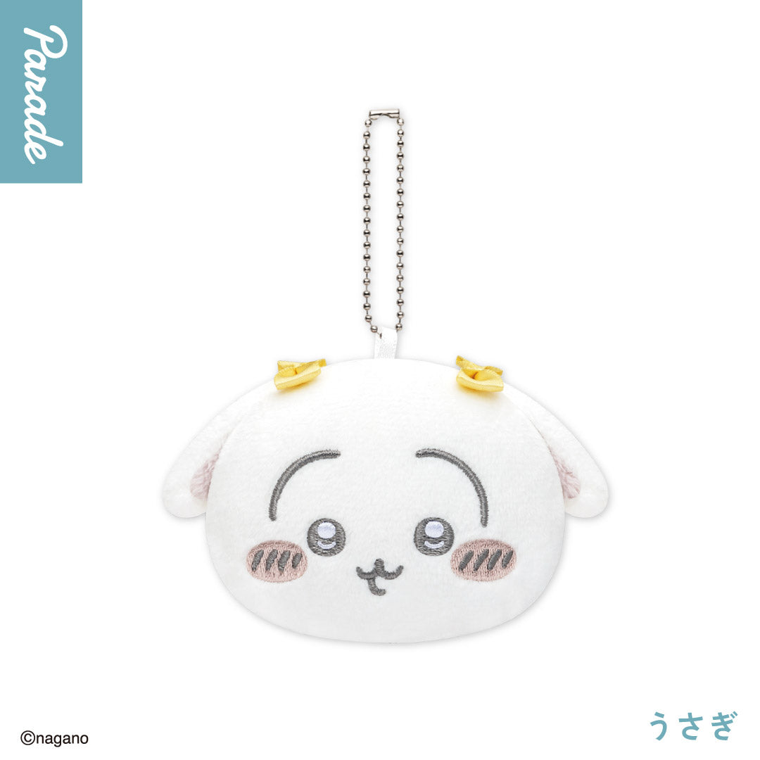 Japan ChiiKawa | ChiiKawa Hachiware Usagi Momonga Crab with Ribbon Cute Plush Doll Mini Mirror Keychain - Kawaii items Room Decoration doll