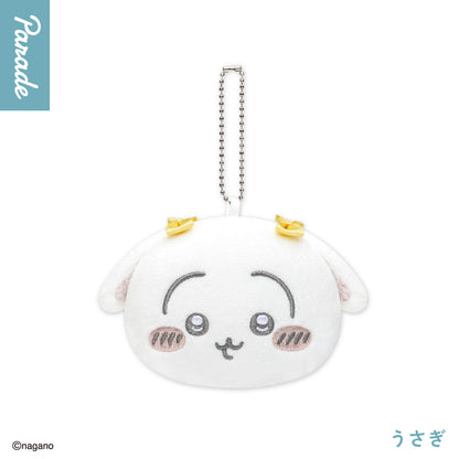 Japan ChiiKawa | ChiiKawa Hachiware Usagi Momonga Crab with Ribbon Cute Plush Doll Mini Mirror Keychain - Kawaii items Room Decoration doll