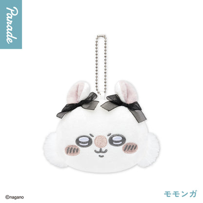 Japan ChiiKawa | ChiiKawa Hachiware Usagi Momonga Crab with Ribbon Cute Plush Doll Mini Mirror Keychain - Kawaii items Room Decoration doll
