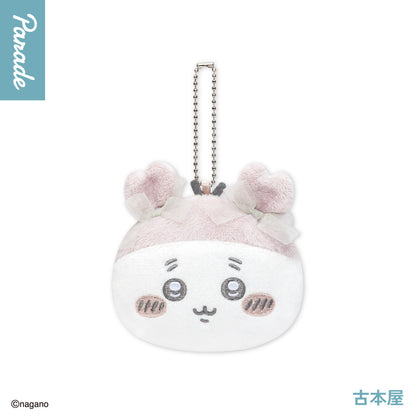 Japan ChiiKawa | ChiiKawa Hachiware Usagi Momonga Crab with Ribbon Cute Plush Doll Mini Mirror Keychain - Kawaii items Room Decoration doll