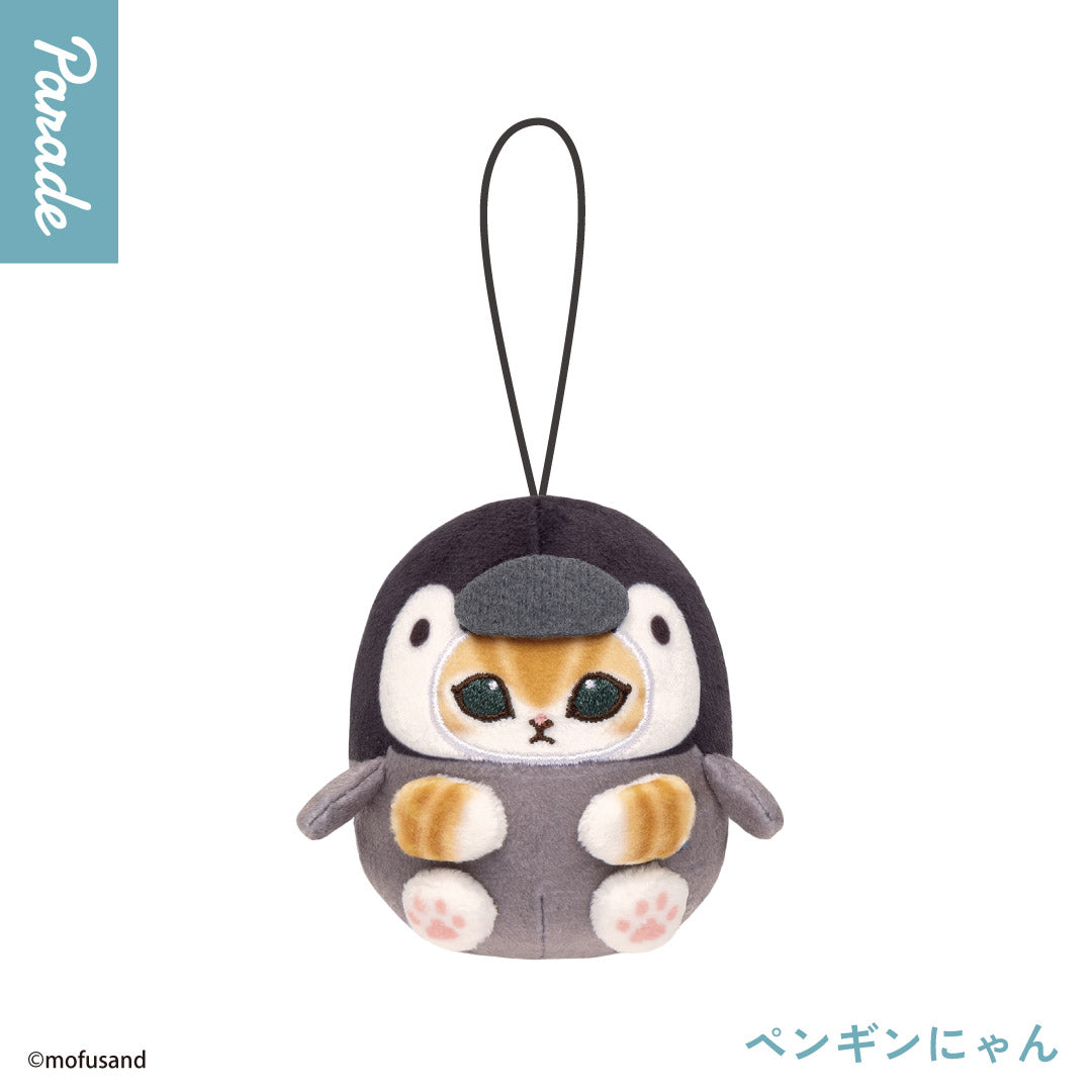 Japan Mofusand Sea Animals Series | Mofusand Cat in Shark Whale Penguin Costume Cute Plush Doll Keychain - Kawaii items Room Decoration Doll