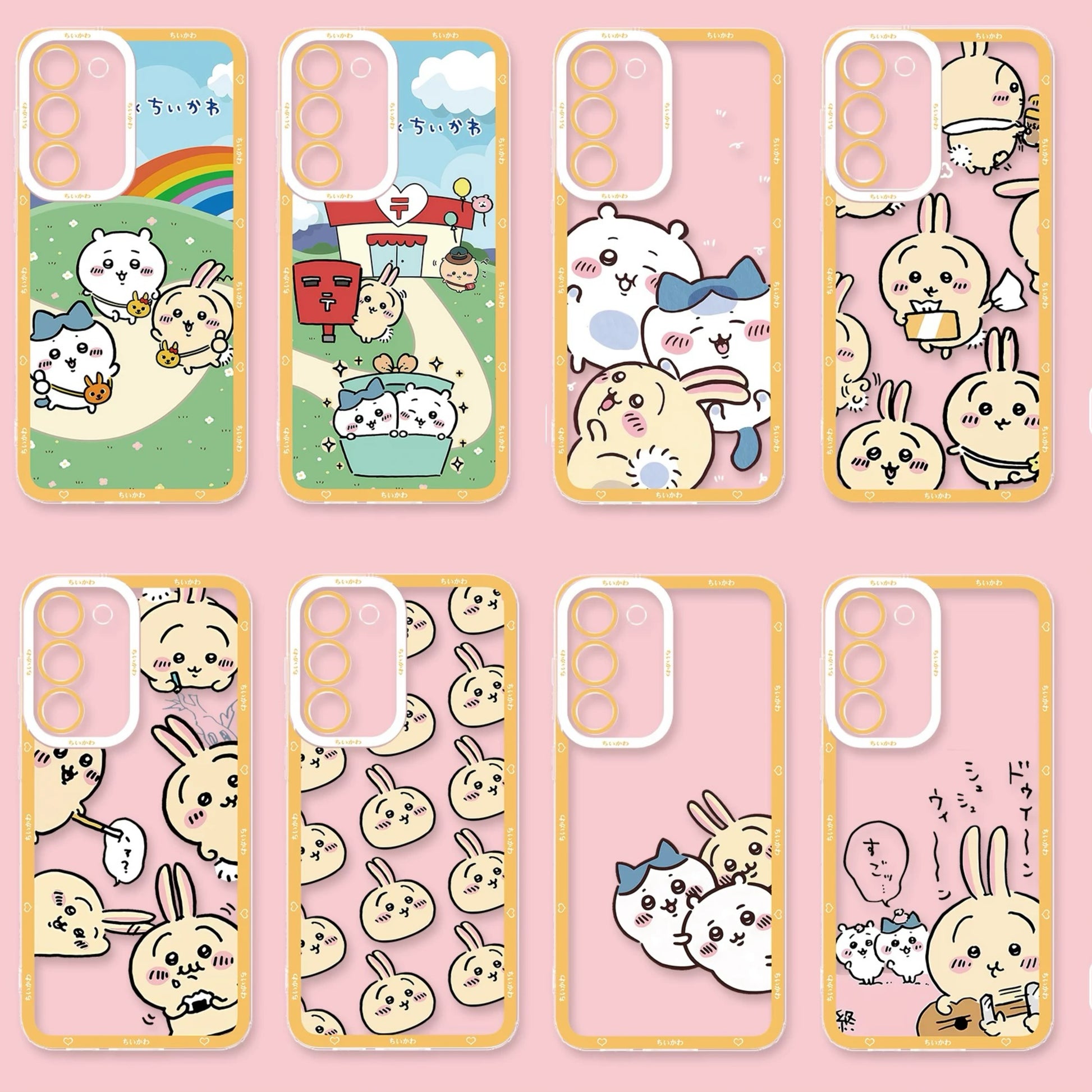 Japanese Cartoon Chiikawa | Rainbow Post Office Daily 8 Style - Phone Case Samsung Galaxy S25 S24 S23 S22 S21 FE Ultra Edge