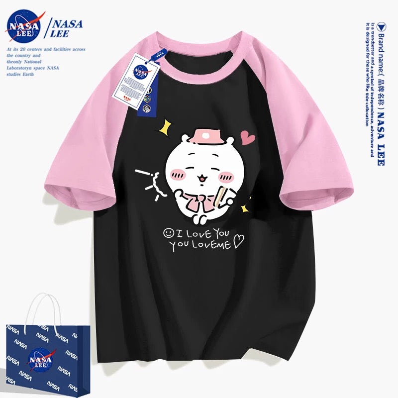 Japanese Cartoon ChiiKawa Casual Style T-Shirt Series | Chiikawa Happy Picnic 2 - Kawaii Fashion Items