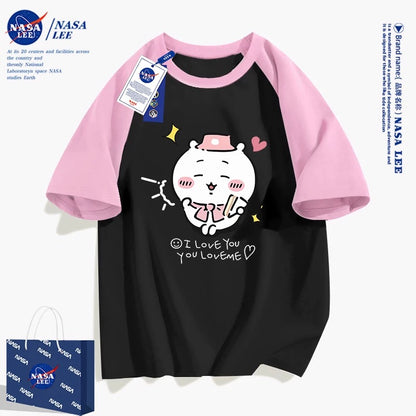 Japanese Cartoon ChiiKawa Casual Style T-Shirt Series | Chiikawa Happy Picnic 2 - Kawaii Fashion Items