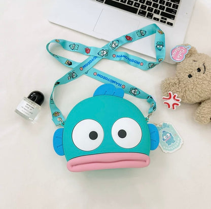 Japan Sanrio Silicone Big Head Shoulder Bag | Hangyodon -  Kawaii Bag Birthday Girlfriend Children Gift