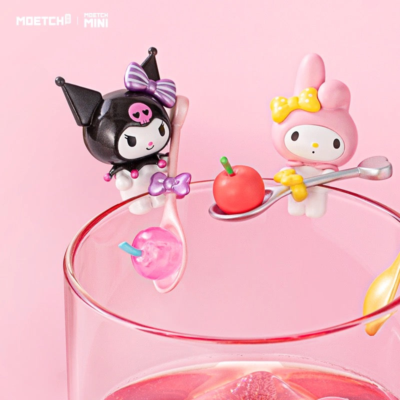 Sanrio Characters Sweet Cherry on Cup Beans Mini Series | Hello Kitty My Melody Kuromi Cinnamoroll Pompompurin Pochacco - Kawaii Collectable Toys Toy Collection