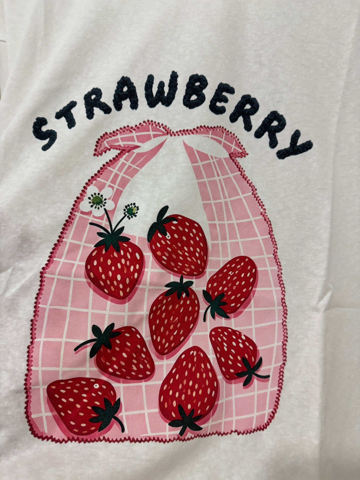 Korean Fashion Cute Fruit Style Shirt Series | Strawberry in Bag - Kawaii Fashion Items