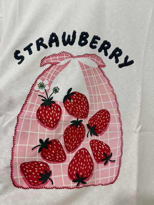 Korean Fashion Cute Fruit Style Shirt Series | Strawberry in Bag - Kawaii Fashion Items