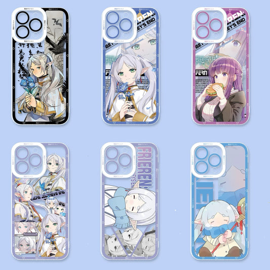 Japanese Anime FRIEREN | Frieren & Fern 6 Styles - iPhone Case PLUS SE2 XS XR X 11 12 13 14 15 16 16e 17 17e Pro Promax 12mini 13mini