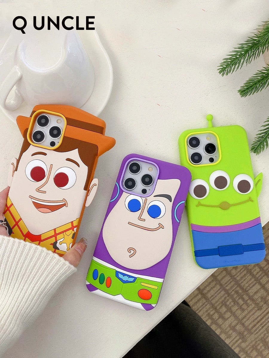 Cute Cartoon Toy Story Silicone Phone Case | Woody Buzz Lightyear Stra KawaiiGiftLand Cute Cartoon Toy Story Silicone Phone Case | Woody Buzz Lightyear Stra KawaiiGiftLand