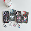 Japanese Cartoon Sanrio Laser Case with Strap | Glass Window Hello Kitty My Melody Kuromi Cinnamoroll - Phone Case Samsung Galaxy S26 S25 S24 S23 S22 S21 FE Ultra Edge