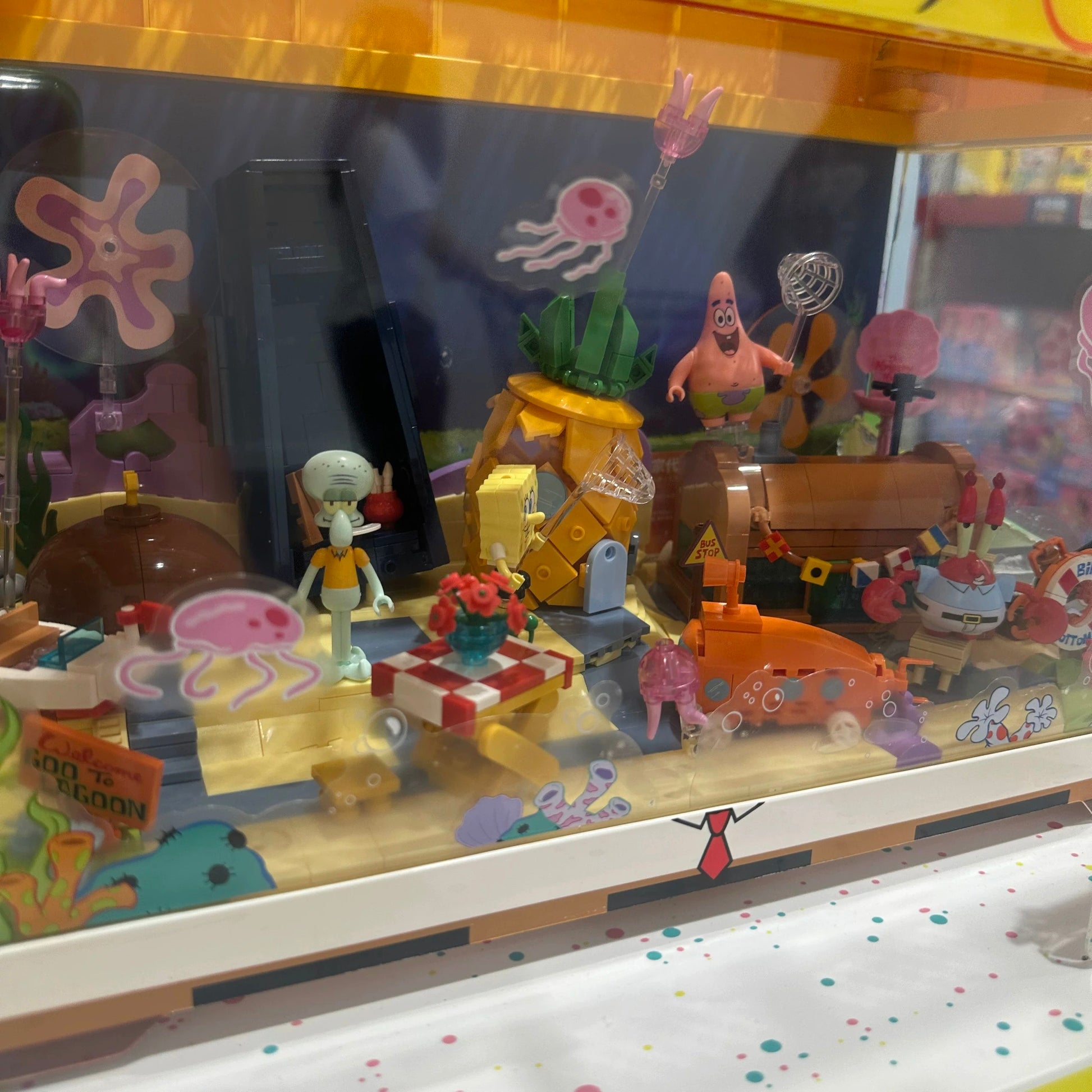  AreaX Spongebob Bikini Bottom | Large Display Fish Tank - Building Blocks Toy Collections