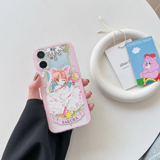 Cardcaptor Sakura Card Version Part 5 | Black & White Cat Sakura - Phone Case Samsung Galaxy S26 S25 S24 S23 S22 S21 FE Ultra Edge