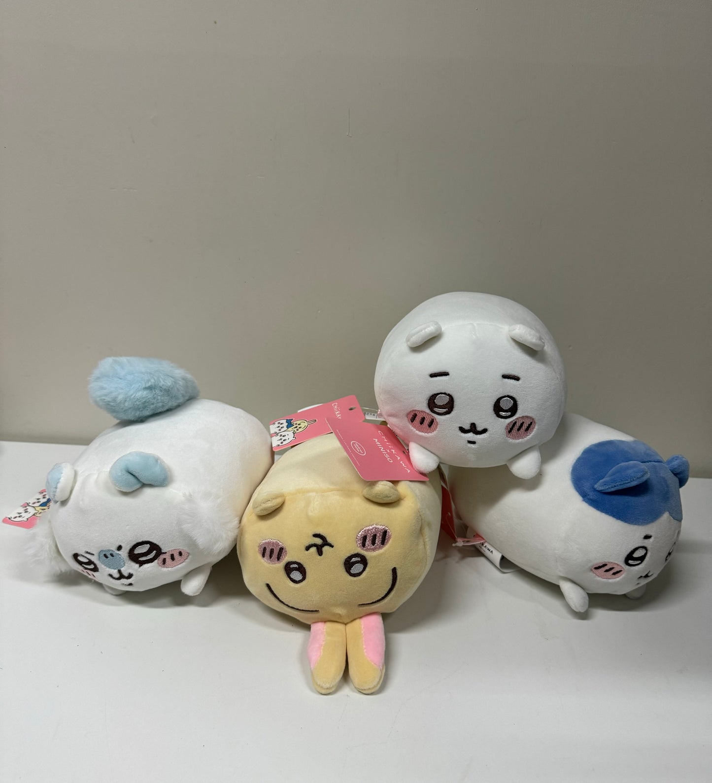 ChiiKawa X Miniso | ChiiKawa Hachiware Usagi Momonga Stacked Plush Doll - Kawaii items Room Decoration doll