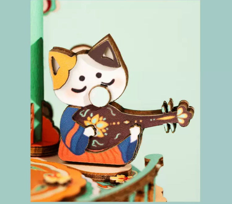 Craft Kits Wooden Music Box  | Chinese Drama Style - DIY Handmade Mini World Miniature Gift