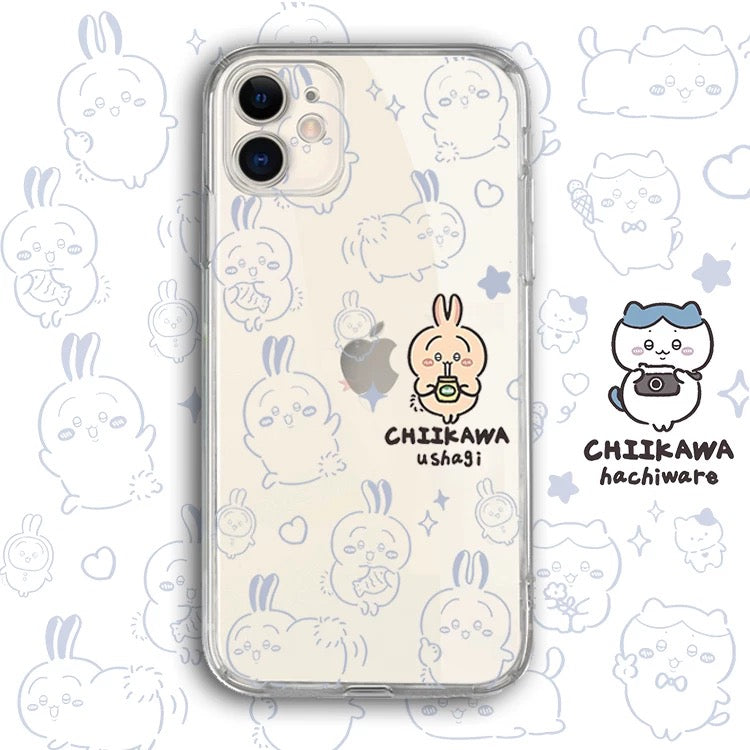 Japanese Cartoon Chiikawa Clean Case | Happy Fun Part2 Sanrio - Phone Case Samsung Galaxy S26 S25 S24 S23 S22 S21 FE Ultra