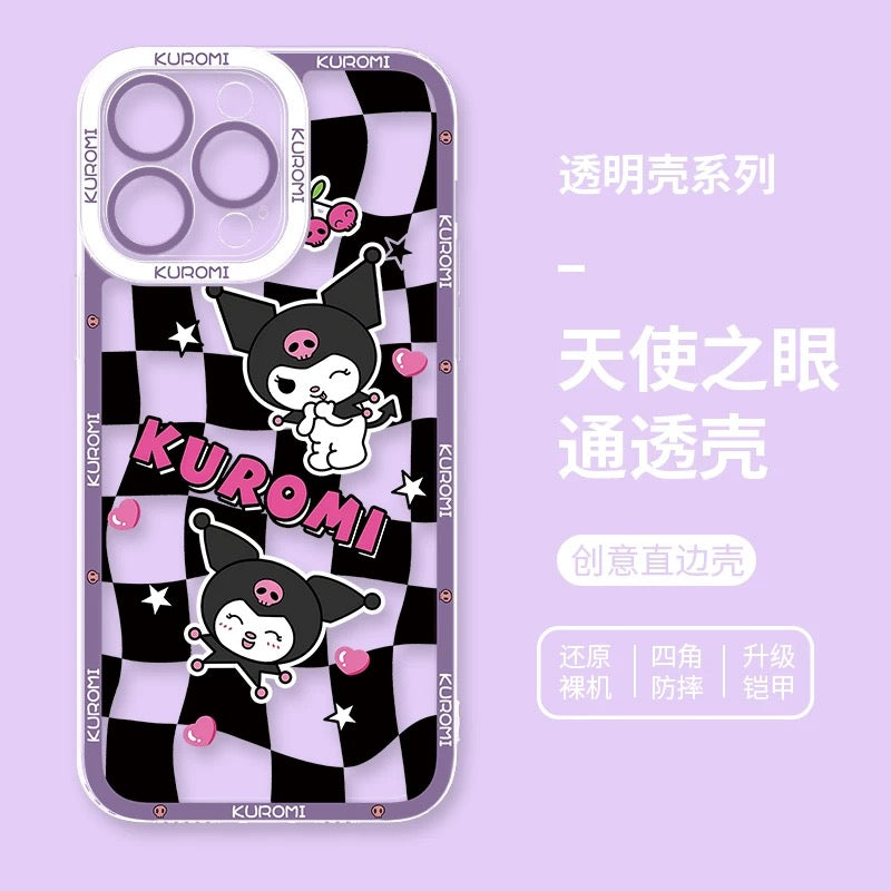 Japanese Cartoon Kuromi | Daily & Fun 8 Styles - iPhone Case PLUS SE2 XS XR X 11 12 13 14 15 16 16e 17 17e Pro Promax 12mini 13mini