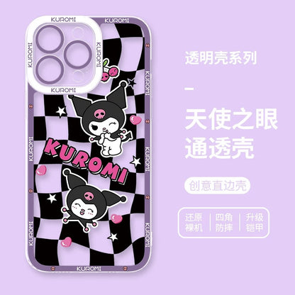 Japanese Cartoon Kuromi | Daily & Fun 8 Styles - iPhone Case PLUS SE2 XS XR X 11 12 13 14 15 16 16e 17 17e Pro Promax 12mini 13mini