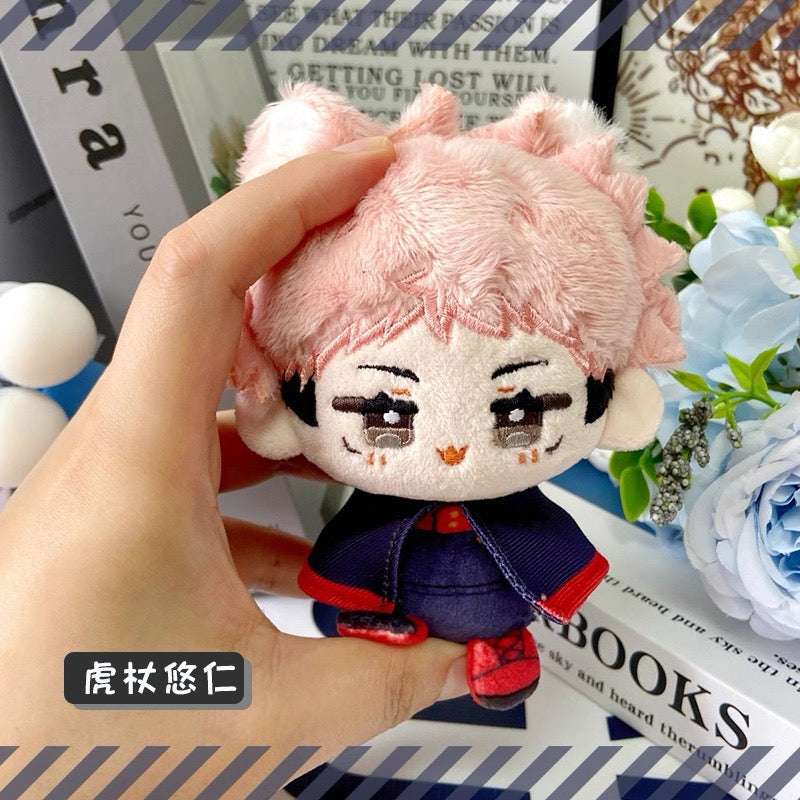 Japanese Anime Jujutsu Kaisen Cosplay Cat Sitting Keychain | Yuji Ryomen Sukuna Yuta Cute Kawaii 12cm Doll - Cute Kawaii Item