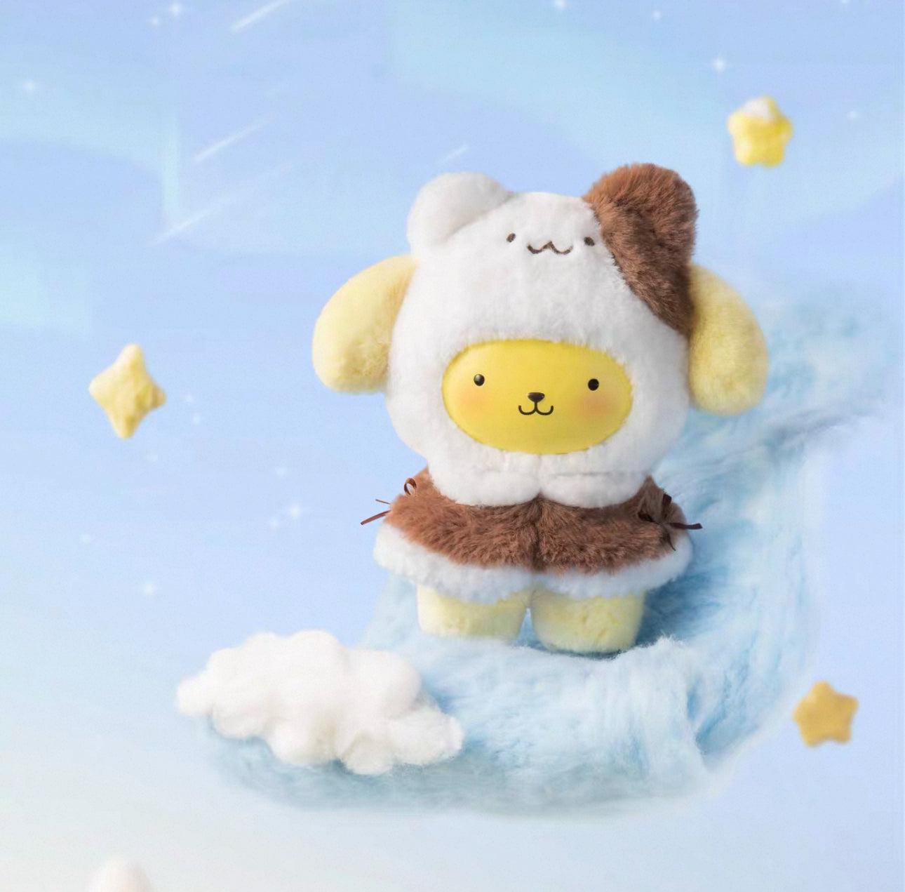 Miniso Sanrio Characters Winter Little Cape with Little Friends | Hello Kitty Little Twin Stars My Melody Kuromi Cinnamoroll Pompompurin Pochacco - Collectable Toys Mystery Blind Box