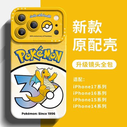 Japanese Cartoon Pokemon Silicone Case Pokemon 30 Anniversary Version Part5 | Gengar Dragonite Snoriax Gyarados Starmie Golem Marowak Magneton 8 Styles - Phone Case Samsung Galaxy S26 S25 S24 S23 FE Ultra Edge