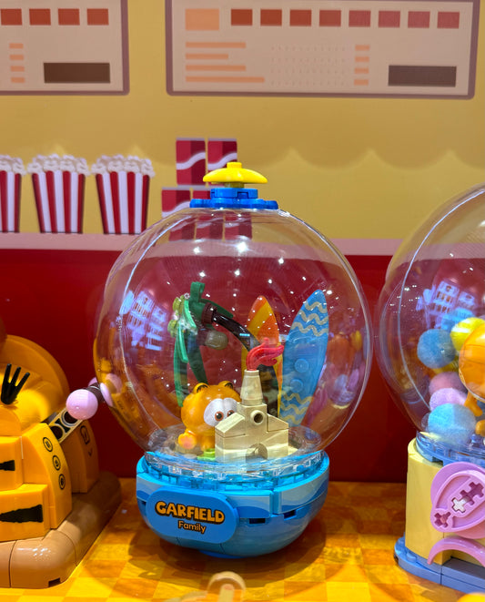 Pan Tasy x Garfield Family | Chill Island - Lovely Cat Exotic Shorthair Building Blocks Toy Collections