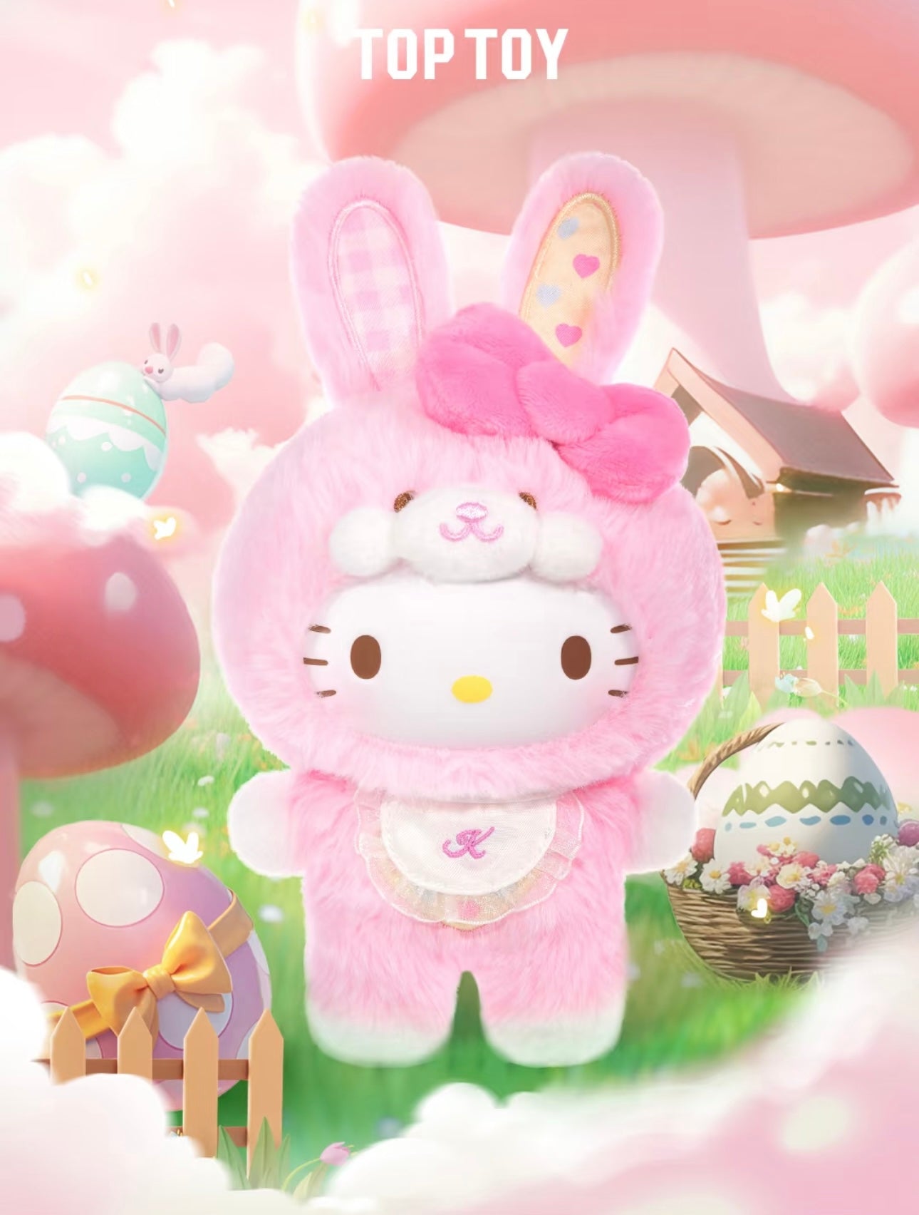 [Pre-Order] TopToy Sanrio Characters Cheer For Four | Hello Kitty My Melody Kuromi Cinnamoroll Pompompurin Pochacco Pastel Easter Rabbit - Collectable Toys Mystery Blind Box