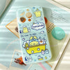 Japanese Cartoon Pompompurin Bathing Matt Blue iPhone Case 15 Pro Promax