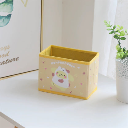 Japanese Cartoon with Friends Outfits Storage Box | Hello Kitty My Melody Kuromi Little Twin Stars Cinnamoroll Pompompurin Pochacco Hangyodon  - Bedroom Girl Gift