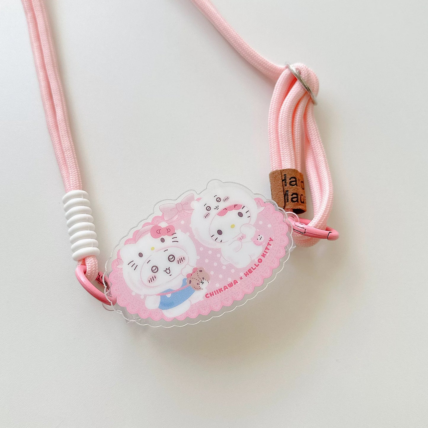 Japanese Cartoon ChiiKawa Phone Back Clip with Phone Lanyard | Kitty Chiikawa Cinnamoroll Hachiware Pompompurin Usagi Kuromi Momonga Melody Crab - for All Smart Phones
