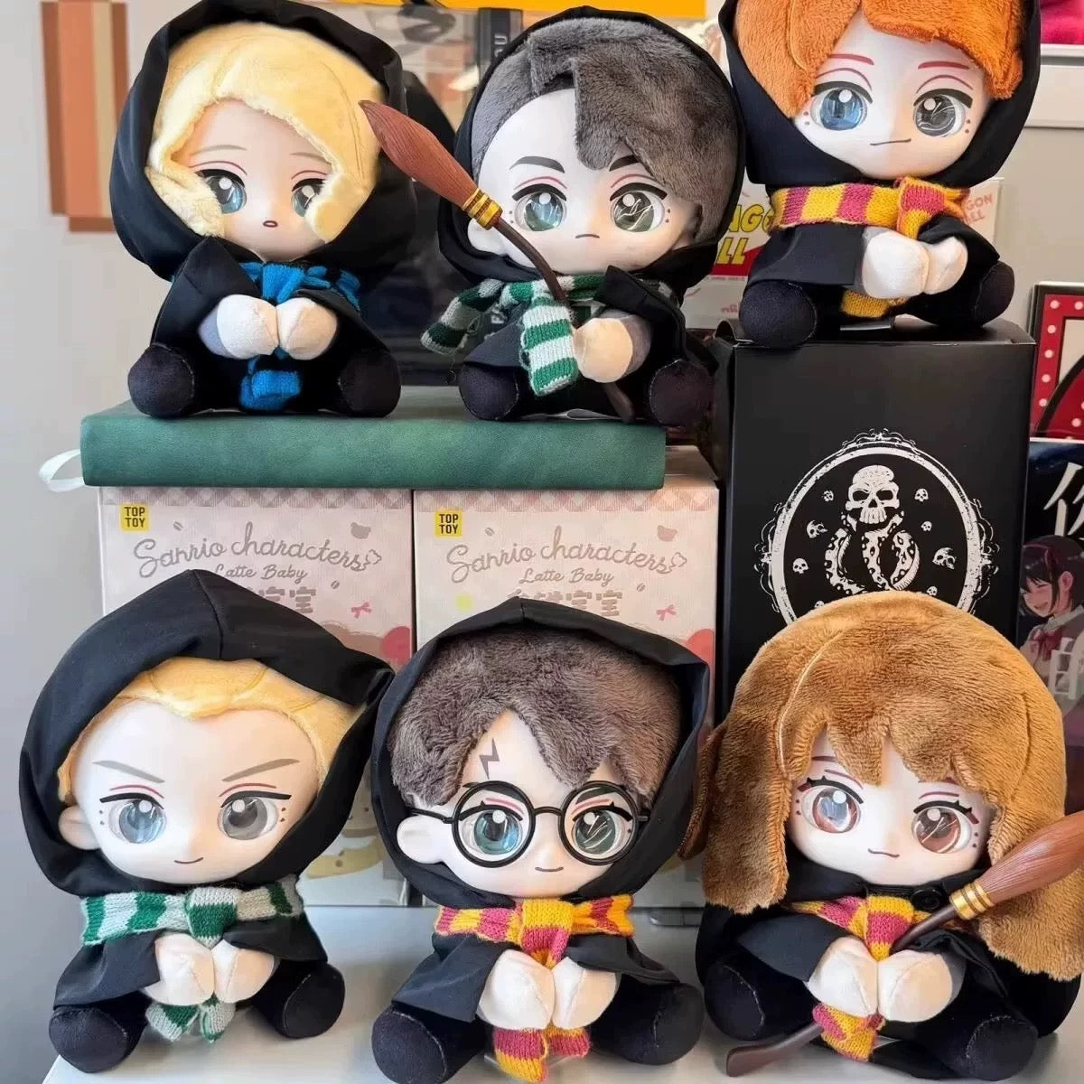 TopToy x Harry Magical School Wizard Witch | Magical School Characters with Broomstick - Cute Kawaii Doll Mystery Blind Box