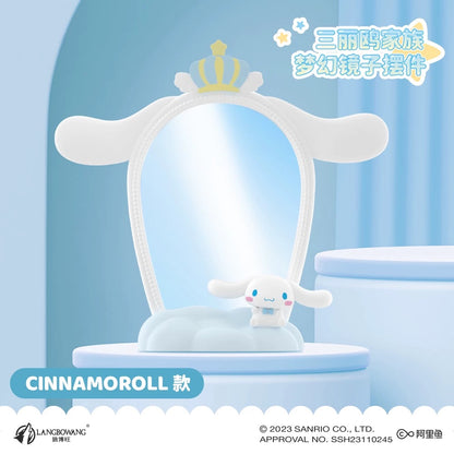 Sanrio Characters Theme Silicon with Mirror Series | My Melody Kuromi Cinnamoroll Pompompurin - Kawaii Decoration Collectable Toys Toy Collection