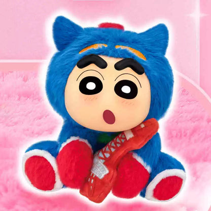 Japanese Cartoon Crayon Shin-chan Cosplay Sitting Series 1 Keychain | Sheep ChocoBi Kappa Rabbit Shiro Monkey Action Kamen - Figure Collectable Toys Mystery Blind Box - KawaiiGiftLand