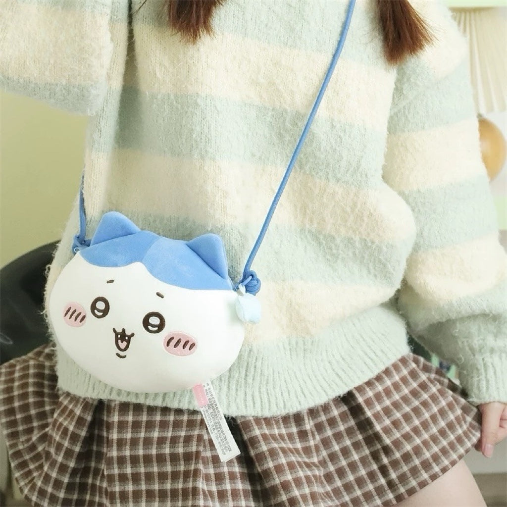ChiiKawa X Miniso Plush Big Head Shouder Bag | ChiiKawa Hachiware Usagi - Kawaii items