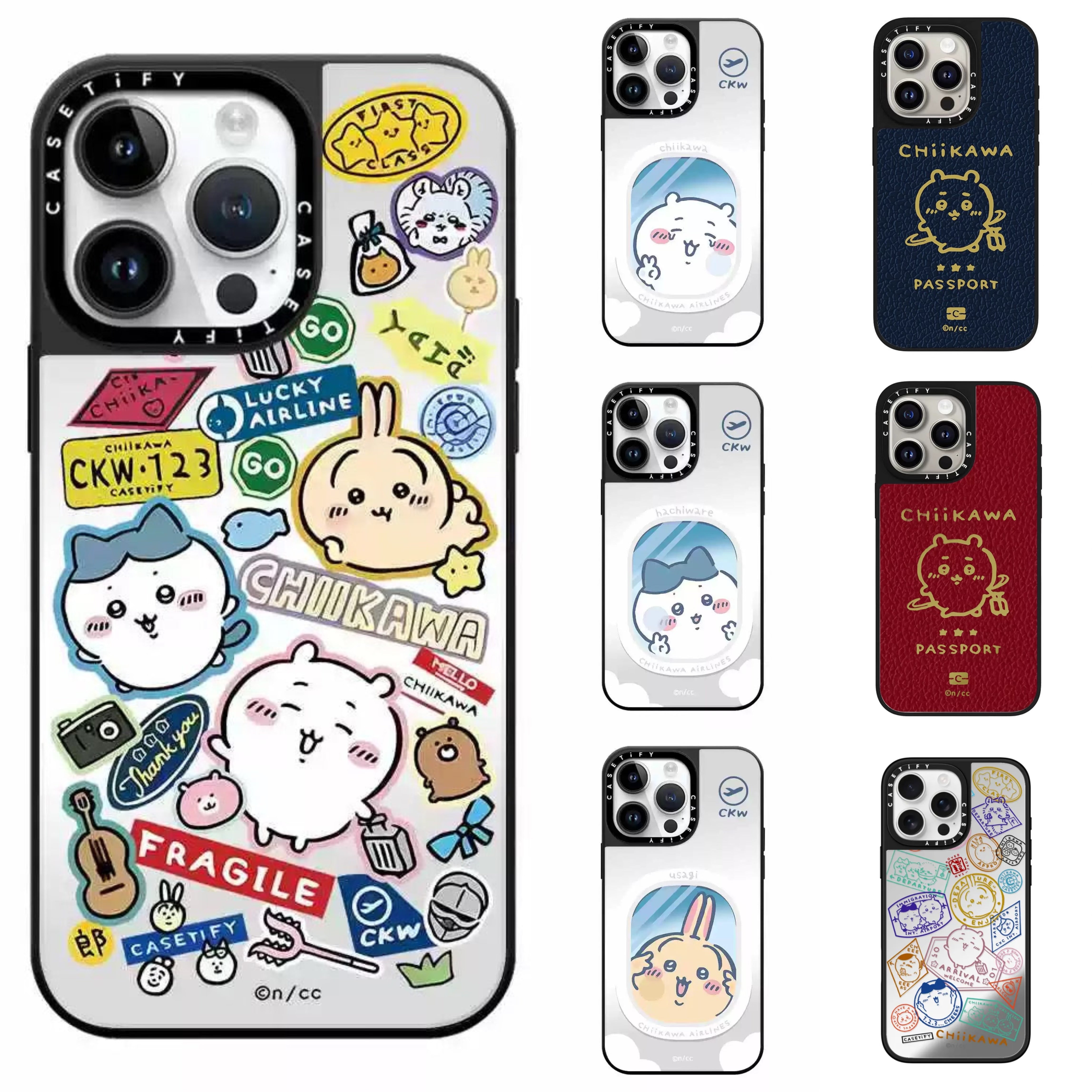 Japanese Cartoon ChiiKawa Mirror Phone Case | Travel Series