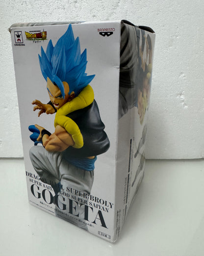 Japanese Anime DragonBall Super Broly | Super Saiyan GOGETA Blue Hair Figure - 2018 Retried SS God Toy Collection