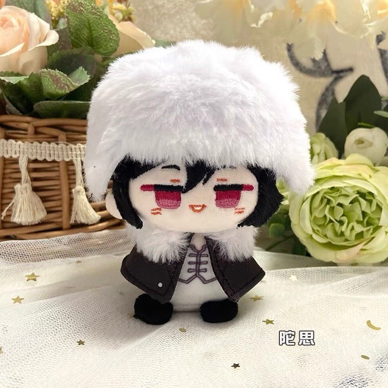 Japanese Anime Bungo Stray Dogs Sitting Keychain | Atsushi Fyodor Ryunosuke Cute Kawaii 12cm Doll - Cute Kawaii Item - KawaiiGiftLand